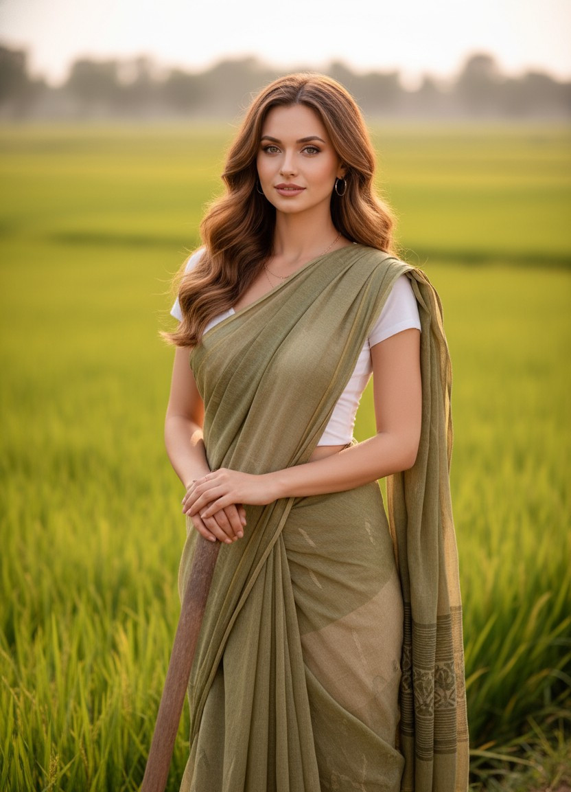 Traditional & Cultural — Farmer in Field (Female)