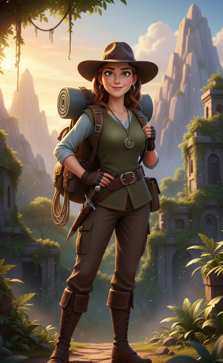 CARTOON PORTRAIT CATEGORY — Animated Movie Cartoon (Female)