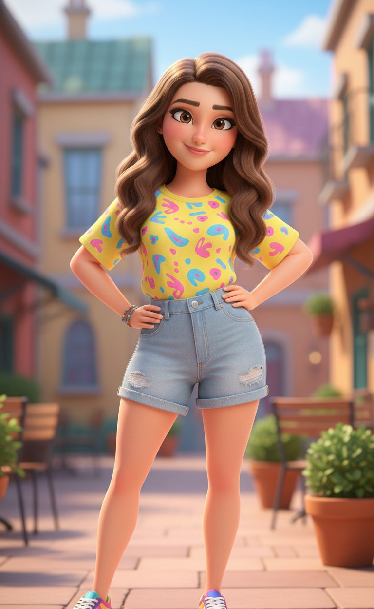CARTOON PORTRAIT CATEGORY — Pixar Style Portrait (Female)