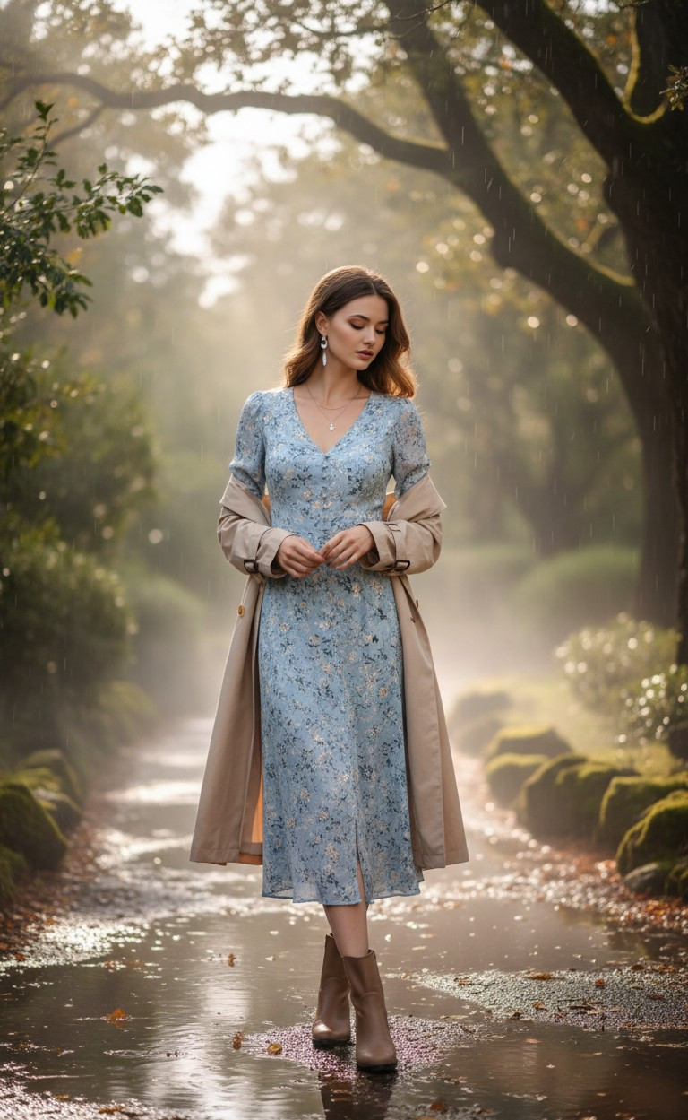 Soft Dreamy Natural Light — Rain-Kissed Afternoon (Female)