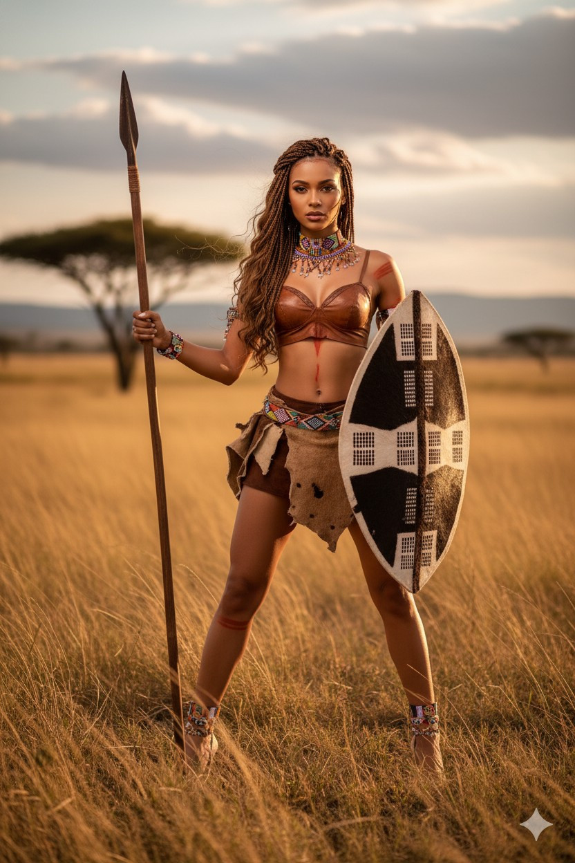 Legendary Warriors of the World — Zulu Warrior (South Africa) (Female)