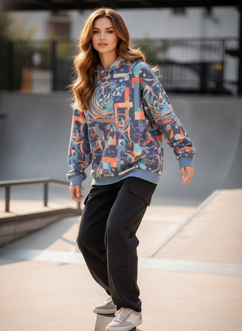 Fashion & Lifestyle — Skateboarder Vibe (Female)