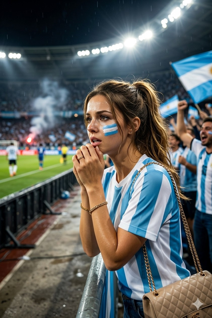 Football Fan Reactions — TOUCHLINE EMOTION SHOT (Female)