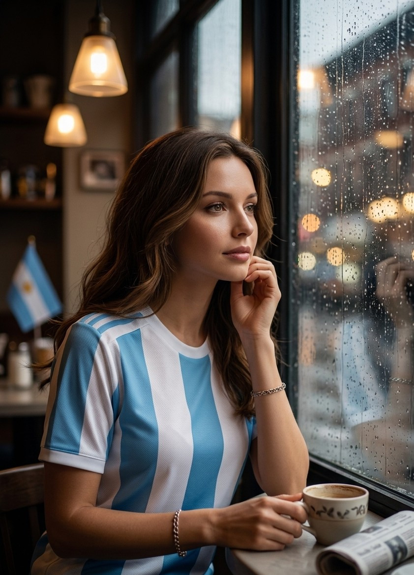 Supporter Lifestyle Portraits — rainy window café portrait (Female)