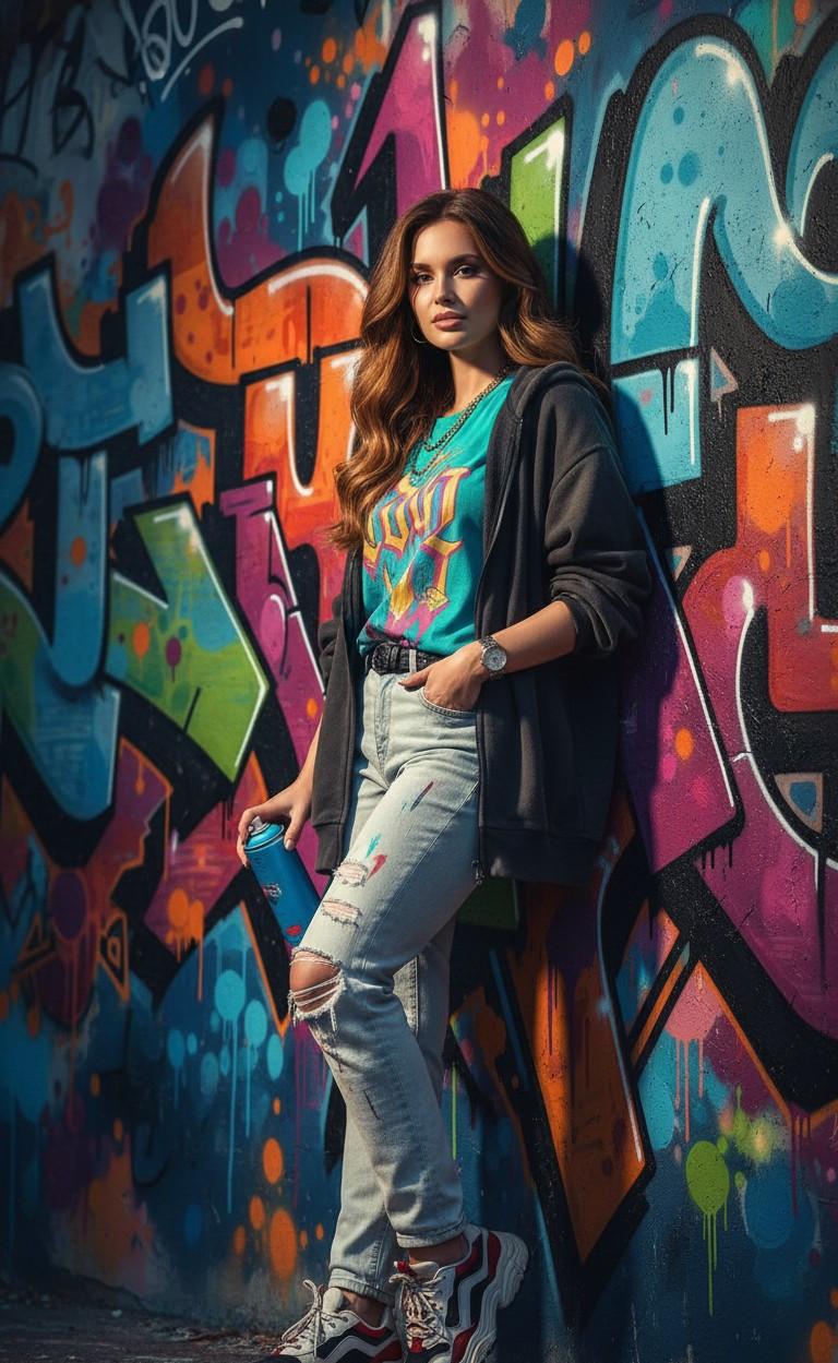Urban & Street Style — Graffiti Artist Style (Female)