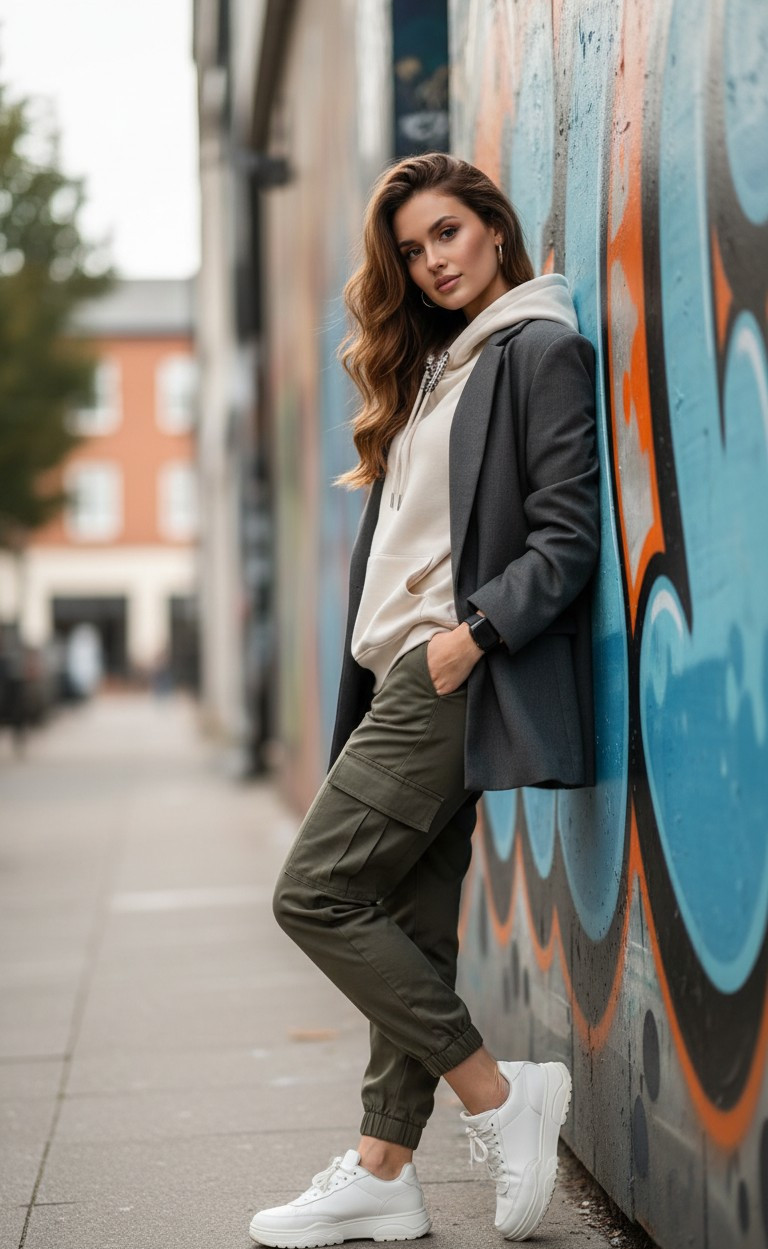 Urban & Street Style — Streetwear Model Portrait (Female)
