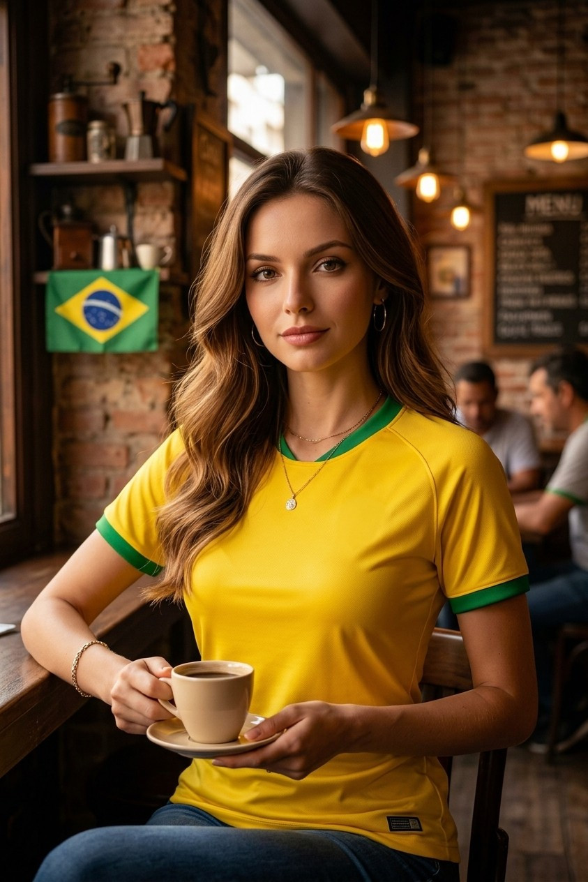 Supporter Lifestyle Portraits — vintage football café portrait (Female)
