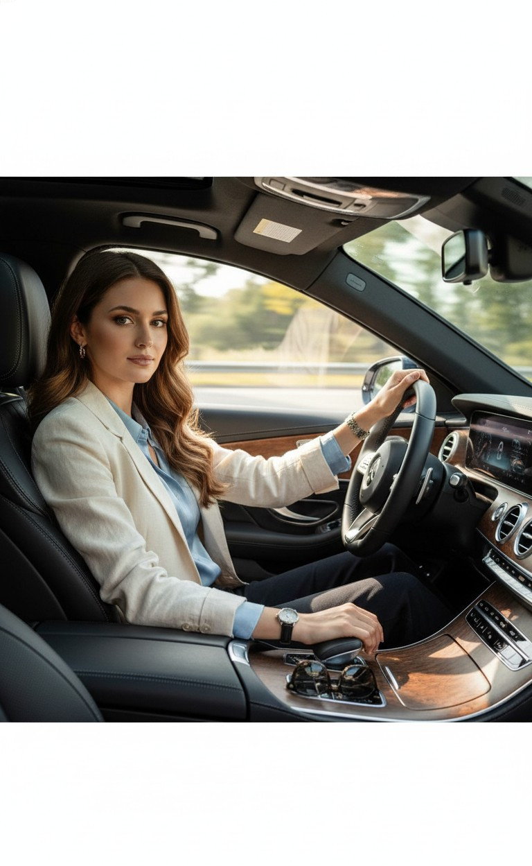 Instagram Model Aesthetic — Driving Lifestyle (Female)