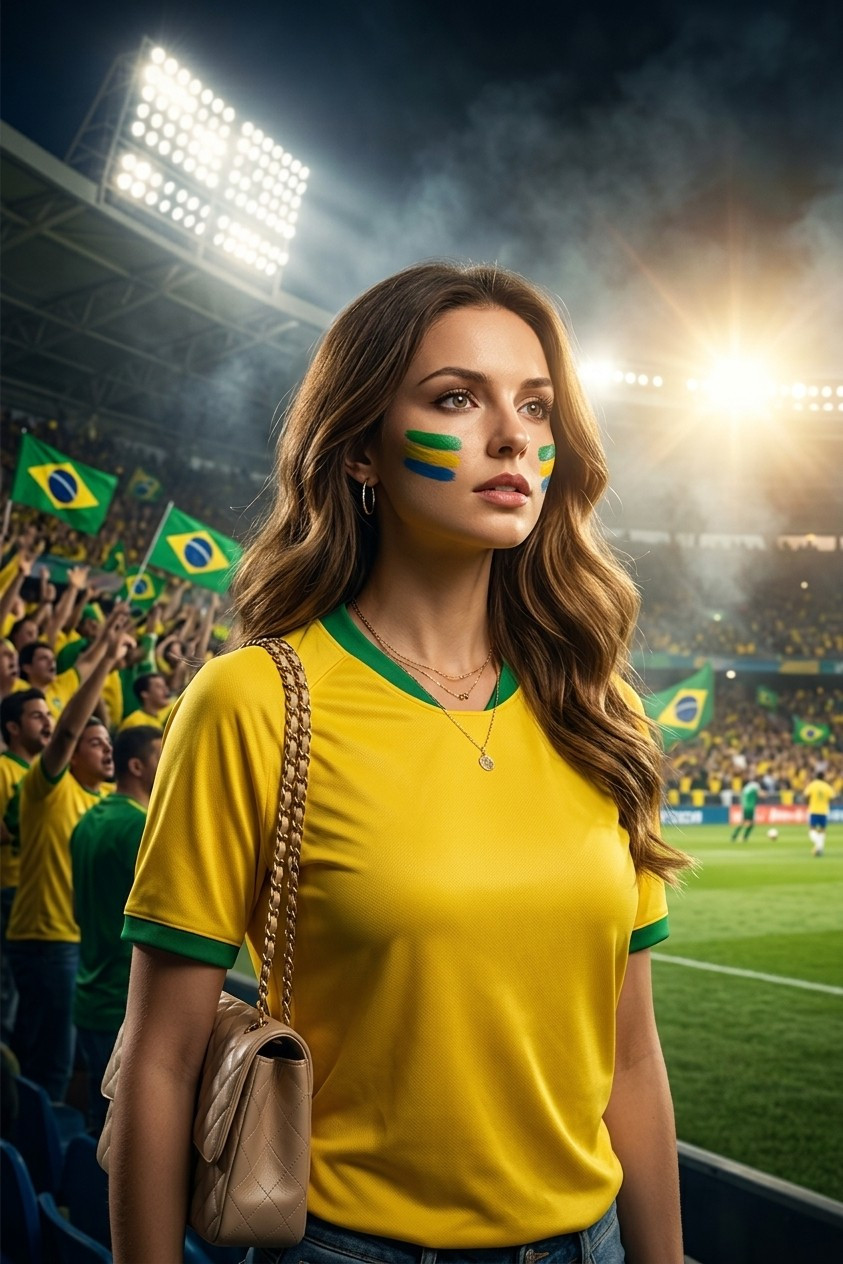 Football Fan Reactions — FLOODLIGHT STADIUM PORTRAIT (Female)
