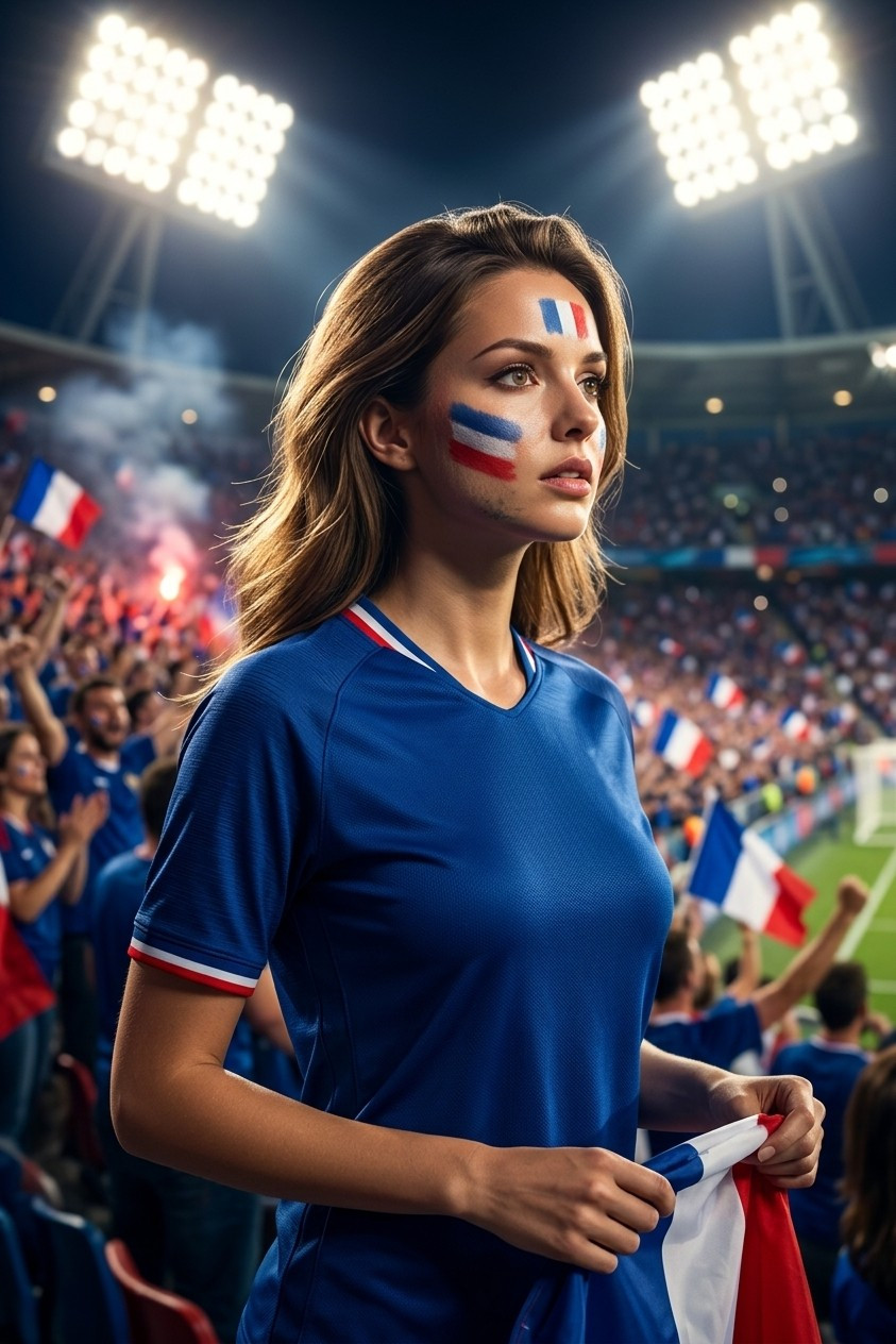 Football Fan Reactions — FLOODLIGHT STADIUM PORTRAIT (Female)
