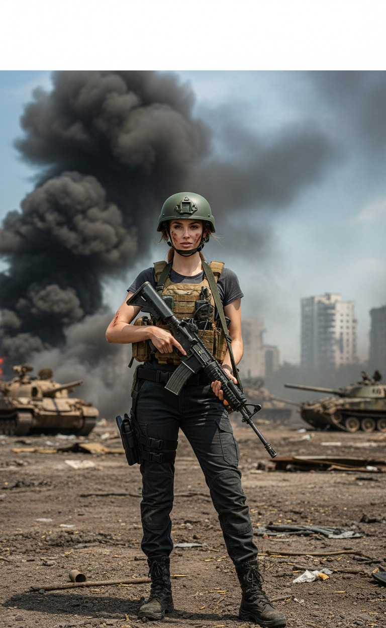 Cinematic Game Heroes — Battle Royale Champion (Female)