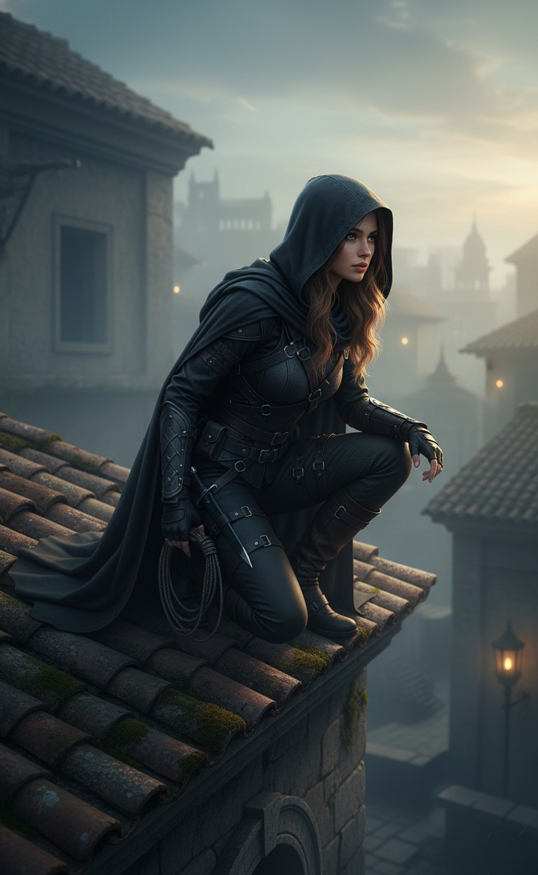 Cinematic Game Heroes — Assassin Stealth Master (Female)