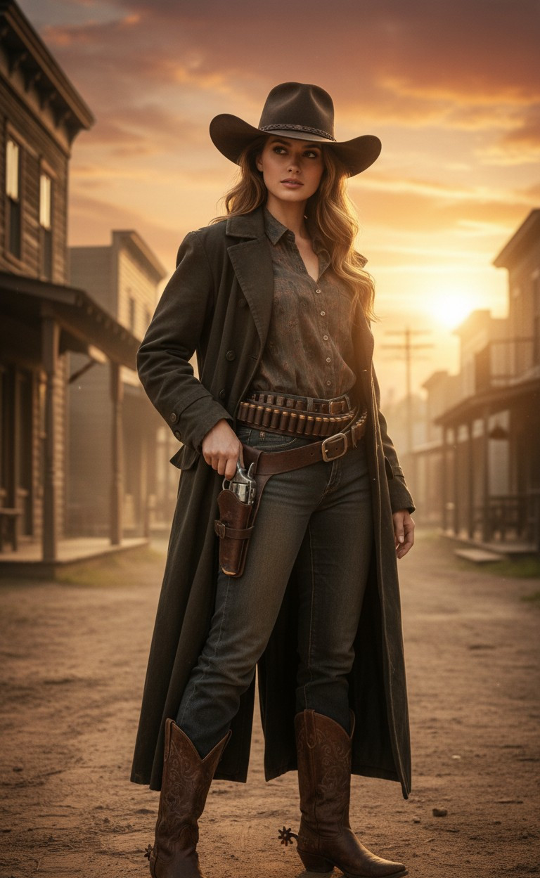 Cinematic Game Heroes — Wild West Gunslinger (Female)