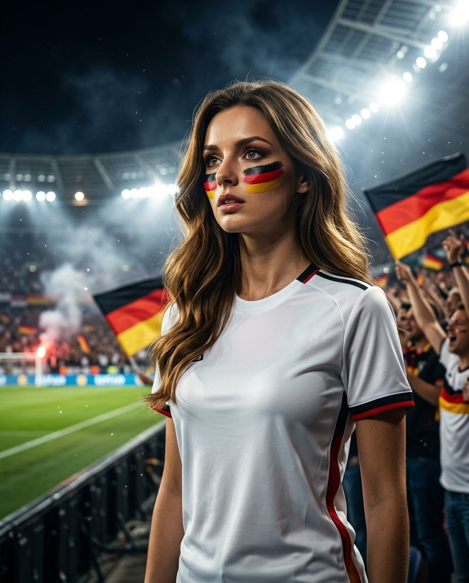 Football Fan Reactions — FLOODLIGHT STADIUM PORTRAIT (Female)