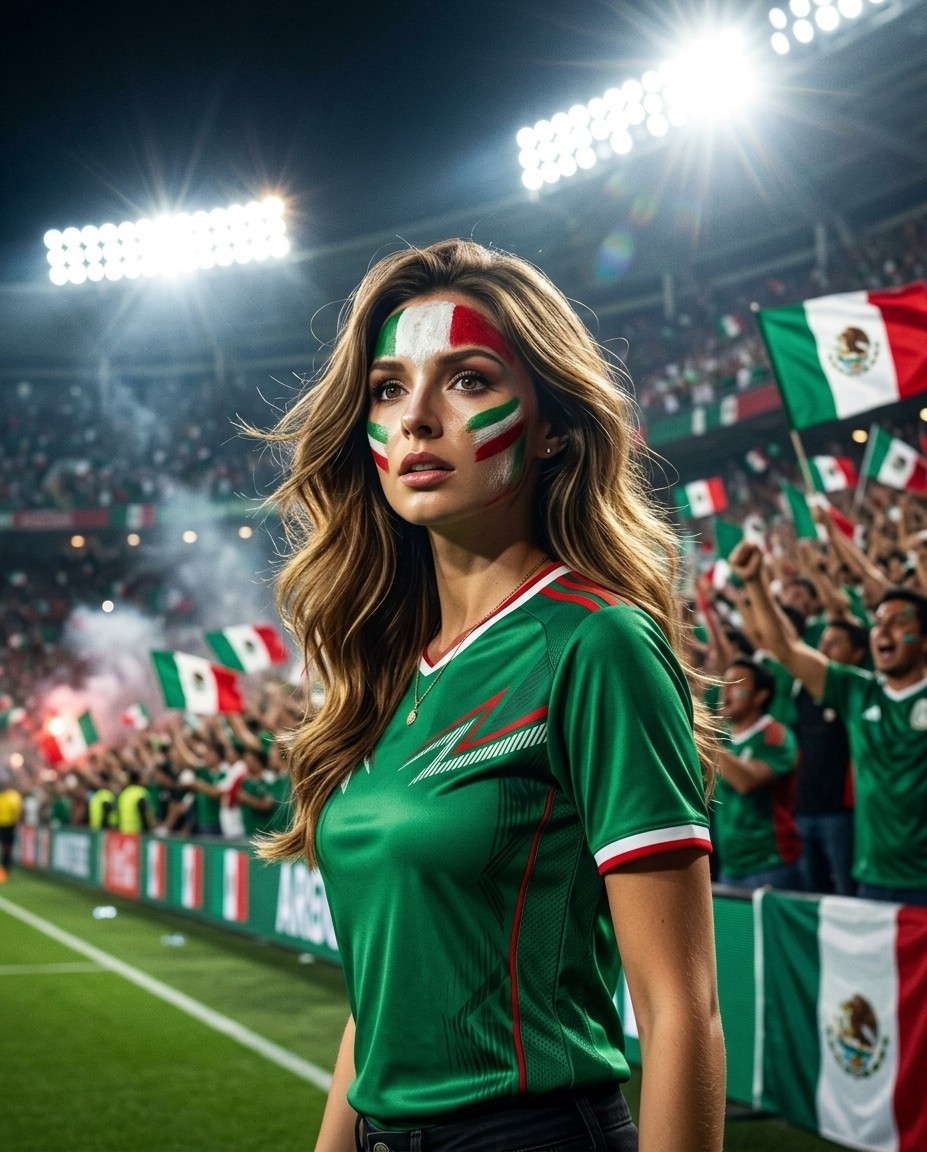 Football Fan Reactions — FLOODLIGHT STADIUM PORTRAIT (Female)