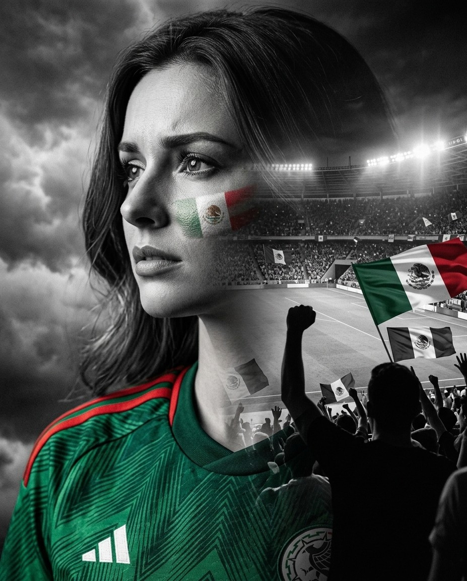 Football Fan Reactions — DOUBLE EXPOSURE FOOTBALL FAN (Female)