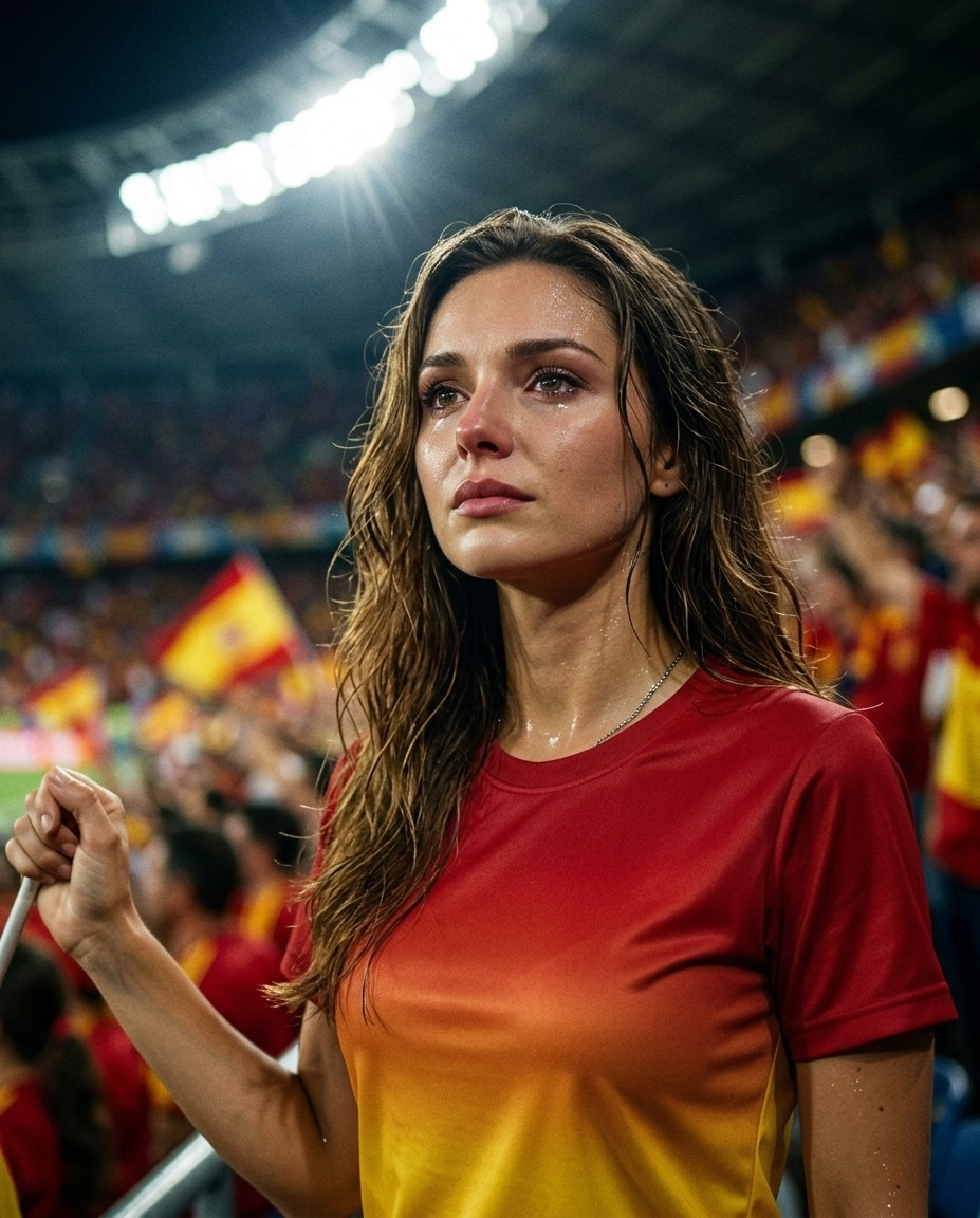 Football Fan Reactions — Stadium Emotion Close-Up (Female)