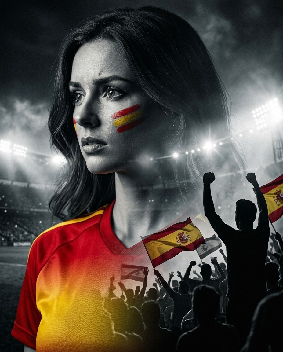Football Fan Reactions — DOUBLE EXPOSURE FOOTBALL FAN (Female)