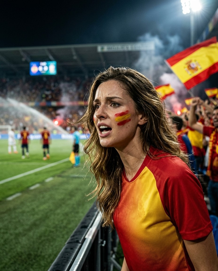 Football Fan Reactions — TOUCHLINE EMOTION SHOT (Female)