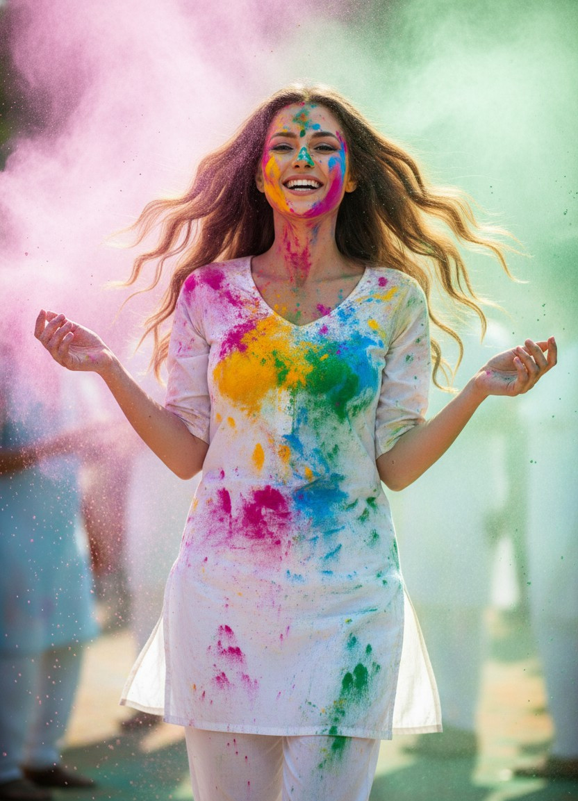 Worldwide Festival & Cultural Looks — Indian Holi Festival (Female)