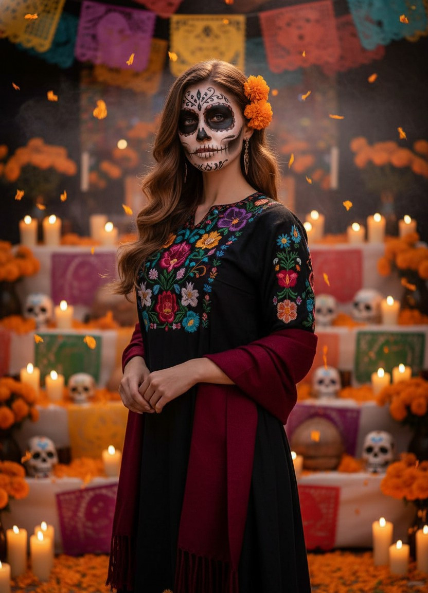 Worldwide Festival & Cultural Looks — Mexican Day of the Dead (Female)