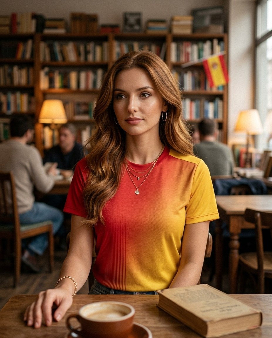 Supporter Lifestyle Portraits — bookstore football aesthetic (Female)