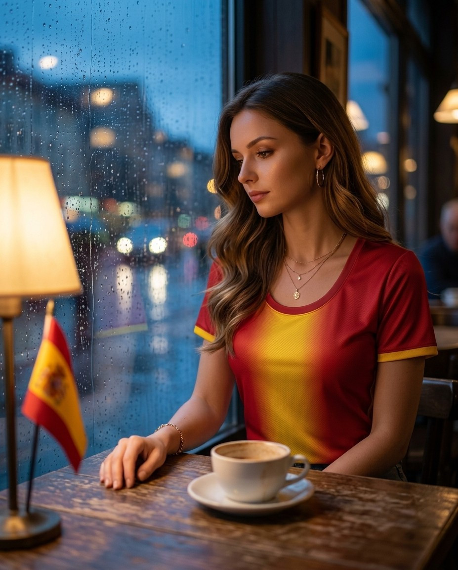 Supporter Lifestyle Portraits — rainy window café portrait (Female)