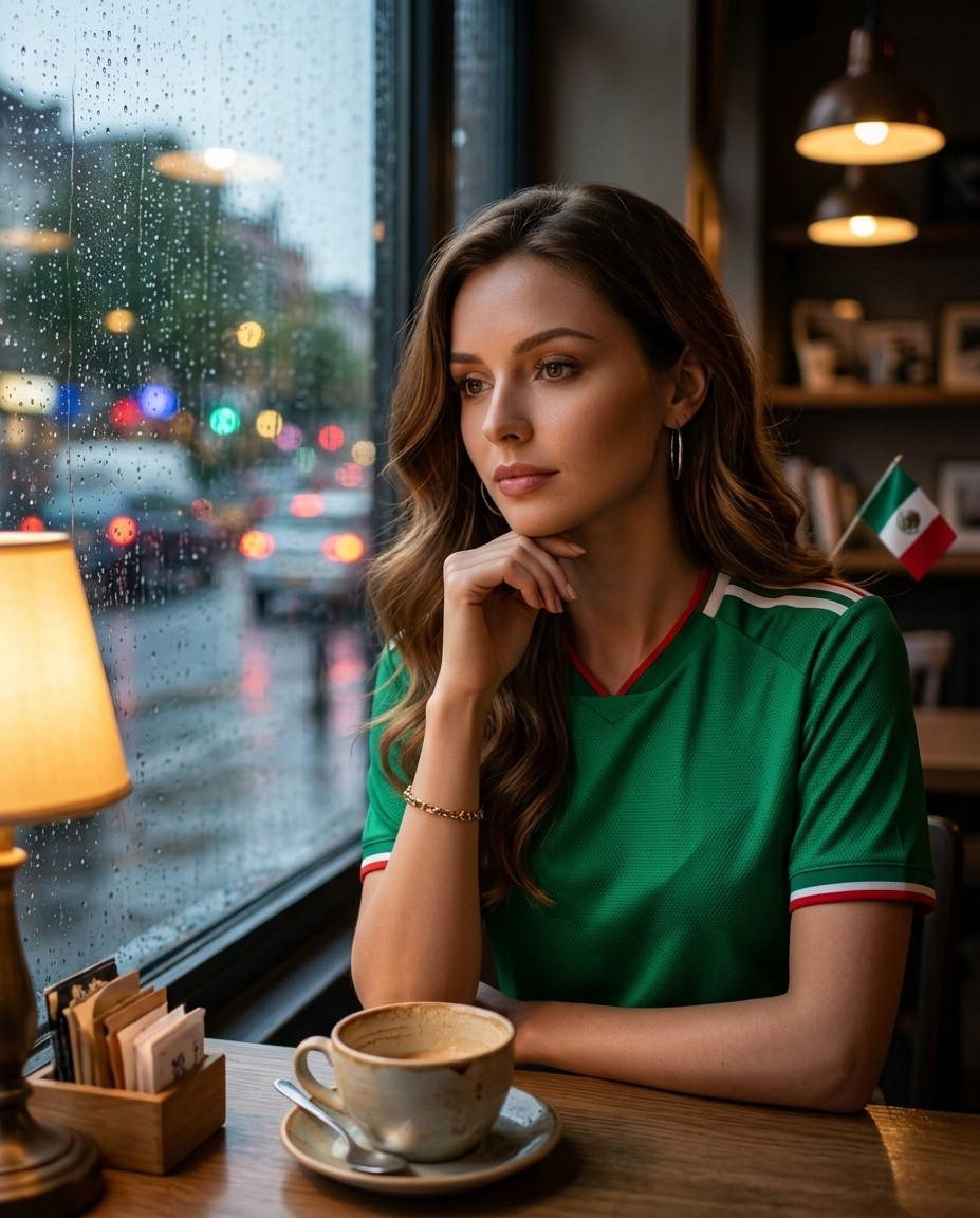 Supporter Lifestyle Portraits — rainy window café portrait (Female)