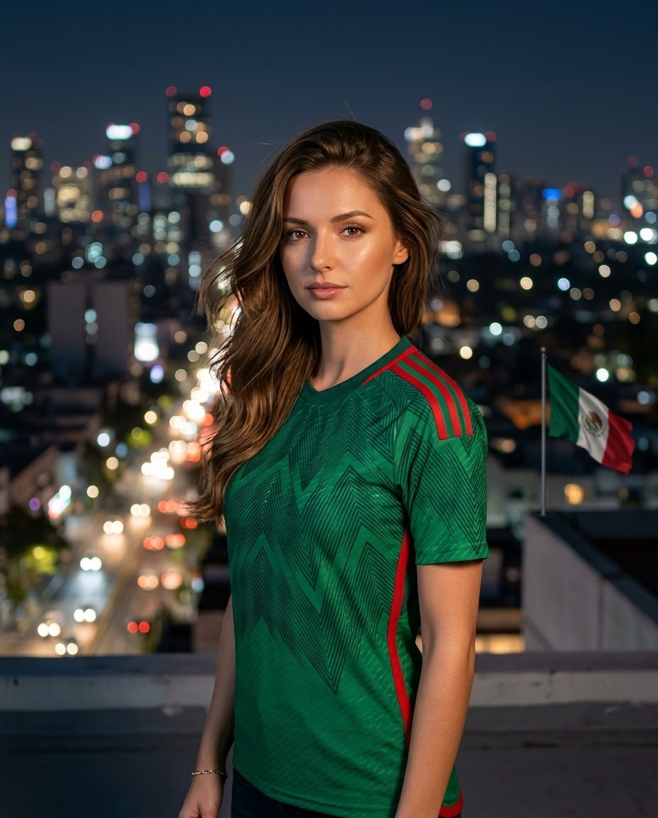 Supporter Lifestyle Portraits — rooftop night breeze portrait (Female)