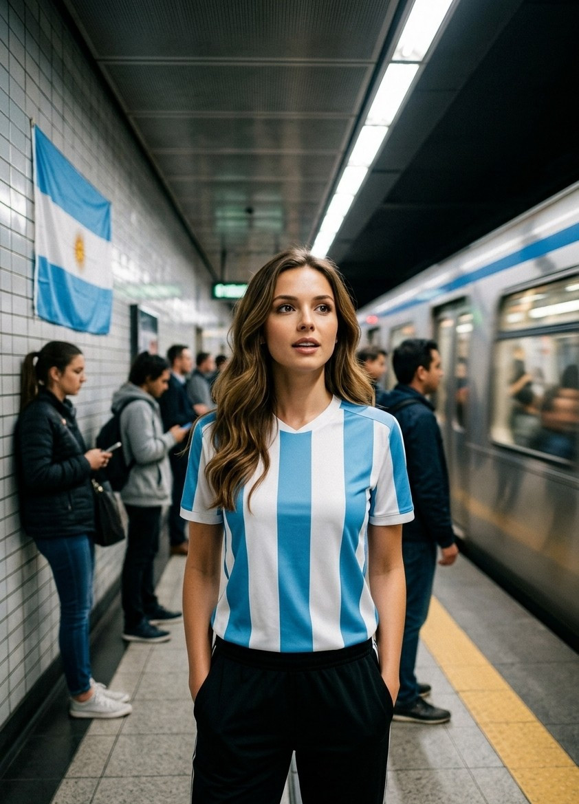 Football Star Poster Series — Match Day Metro Station (Female)