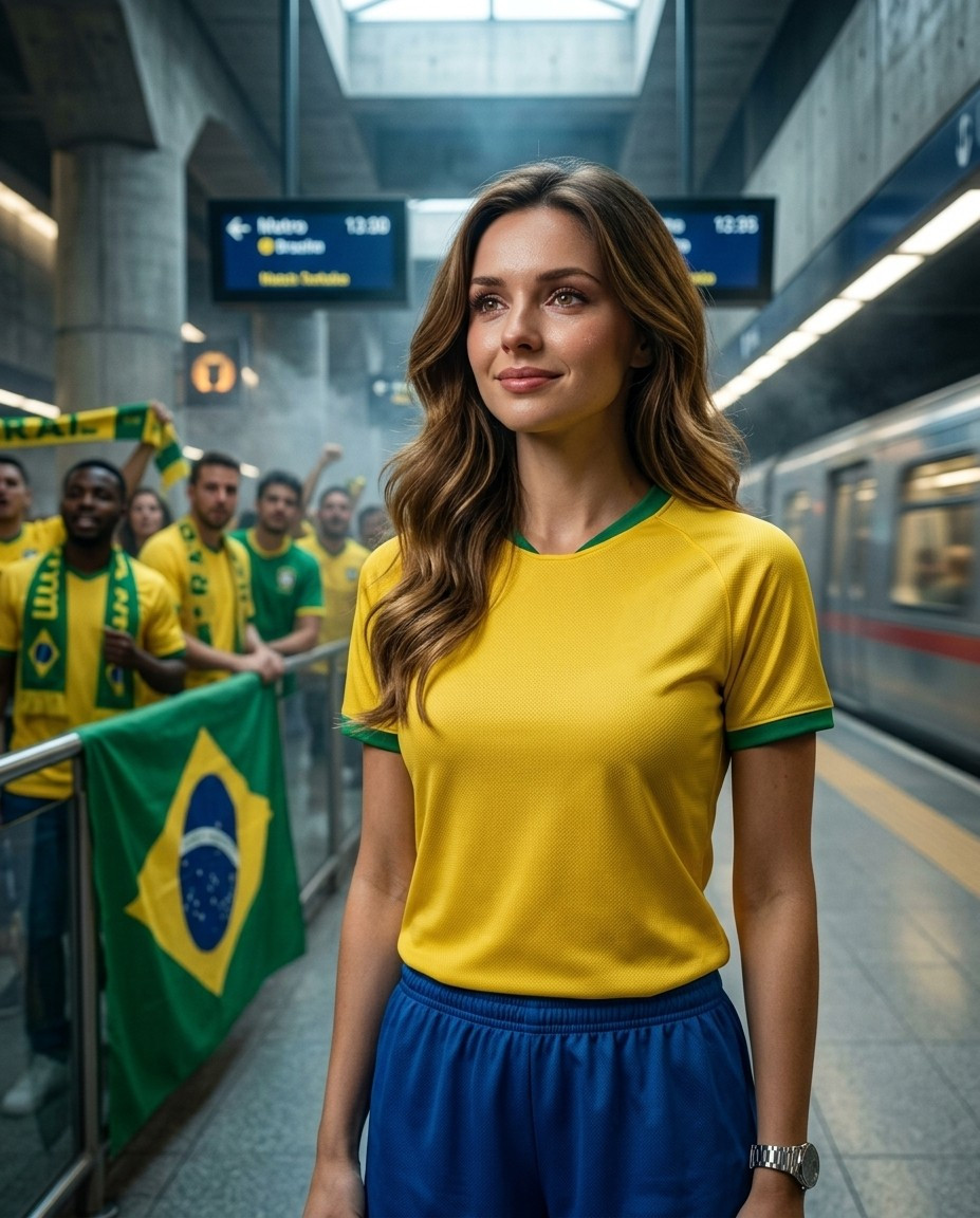 Football Star Poster Series — Match Day Metro Station (Female)