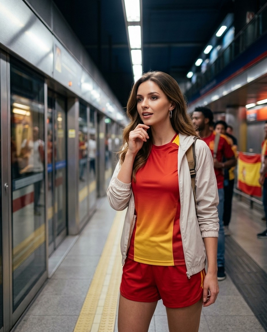 Football Star Poster Series — Match Day Metro Station (Female)