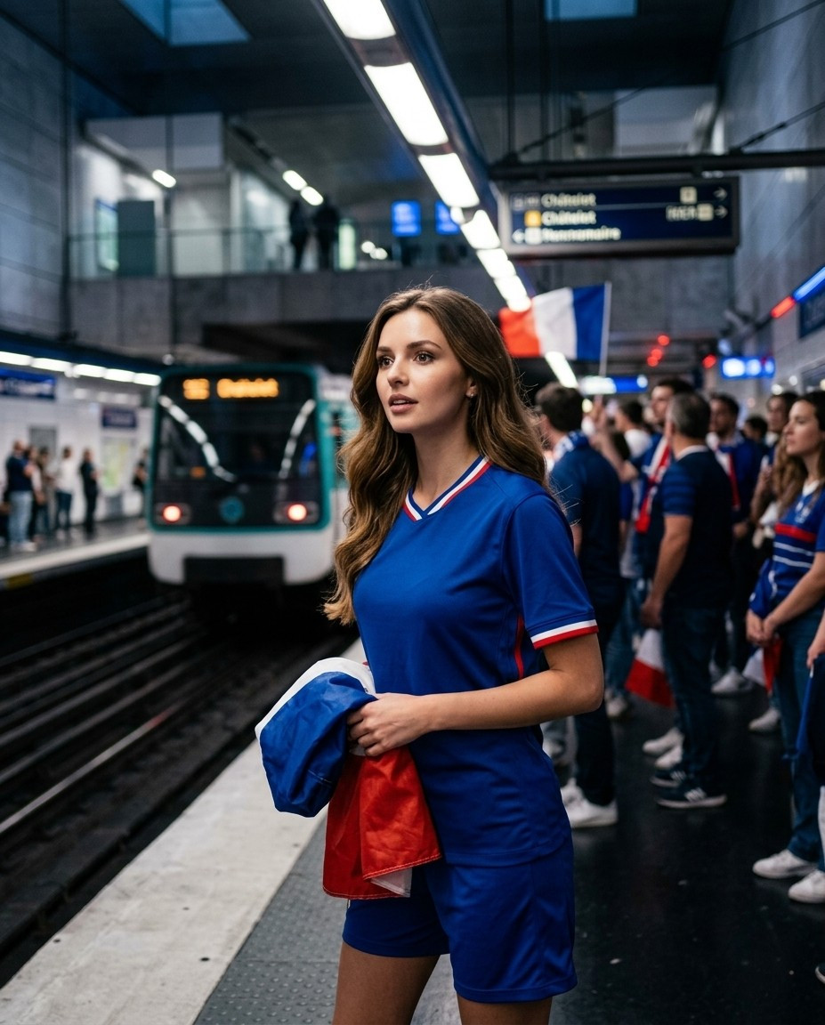 Football Star Poster Series — Match Day Metro Station (Female)