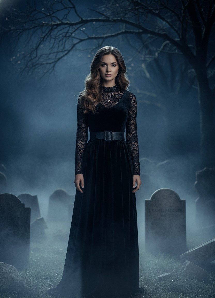 Gothic Elegance — Cemetery Gothic Mood (Female)