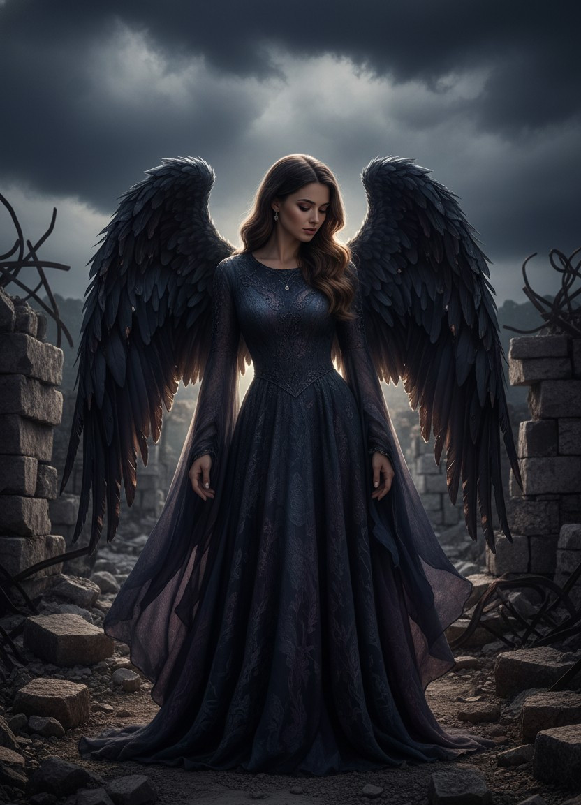 Gothic Elegance — Gothic Fallen Angel (Female)