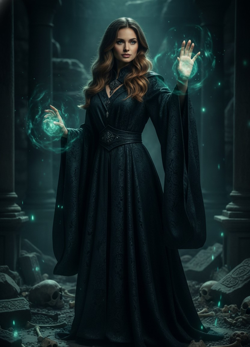 Gothic Elegance — Gothic Necromancer Style (Female)