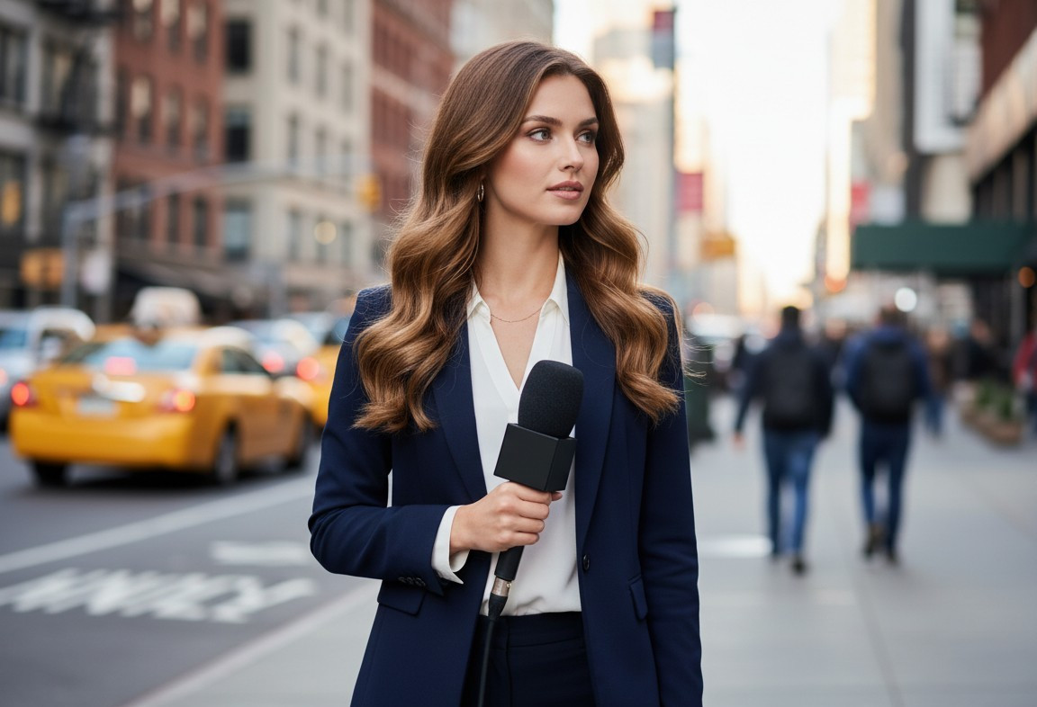Professional & Career — Journalist Style (Female)
