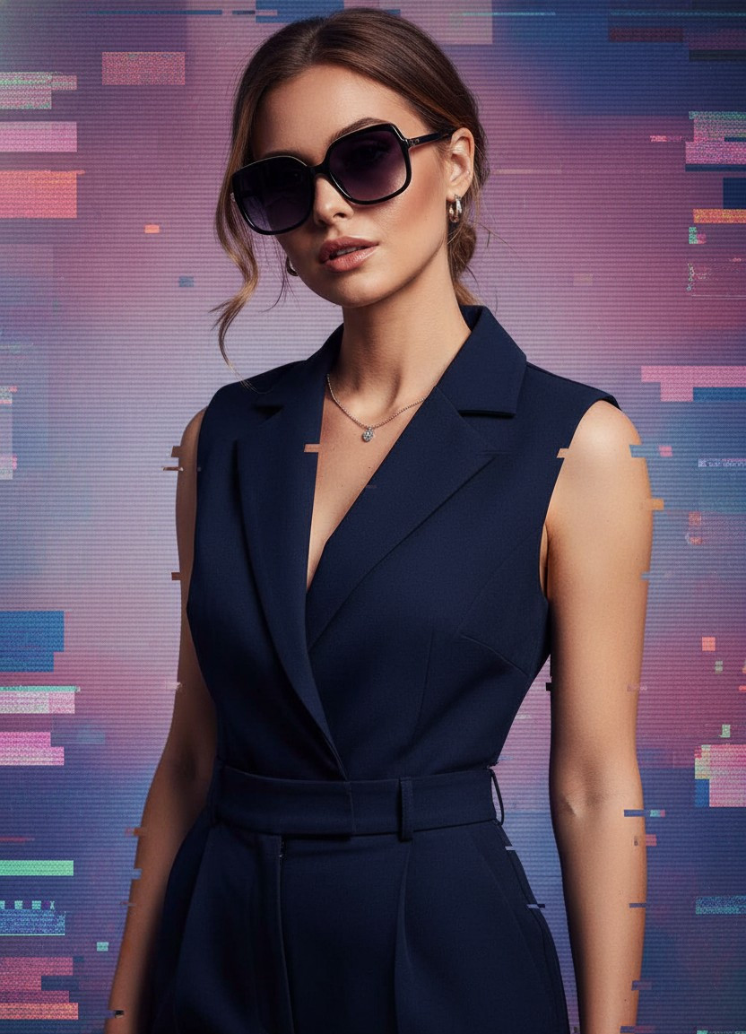 Experimental & Artistic Portraits — Glitch Art Identity (Female)