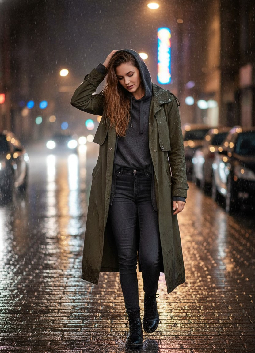 Nightlife Identity — Rainy Night Vibe (Female)