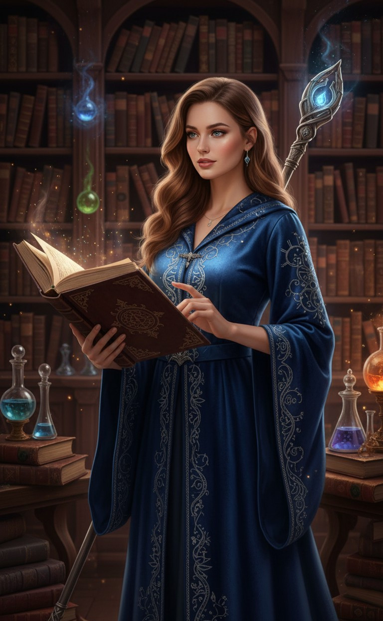 Fantasy & Mythology — Magic Wizard (Female)