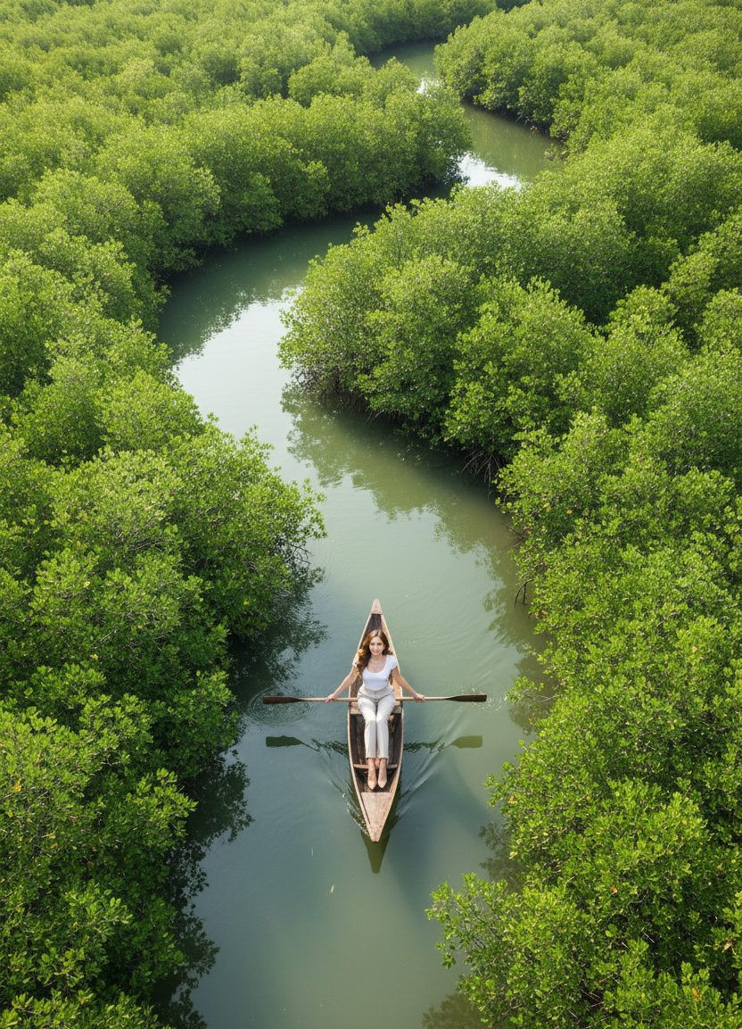 Mangrove Adventure — Aerial Perspective Mangrove Journey (Female)
