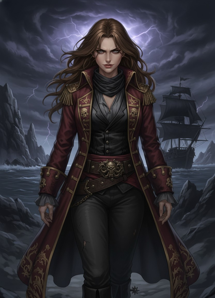 One Piece — Dark Pirate Villain Portrait (Female)