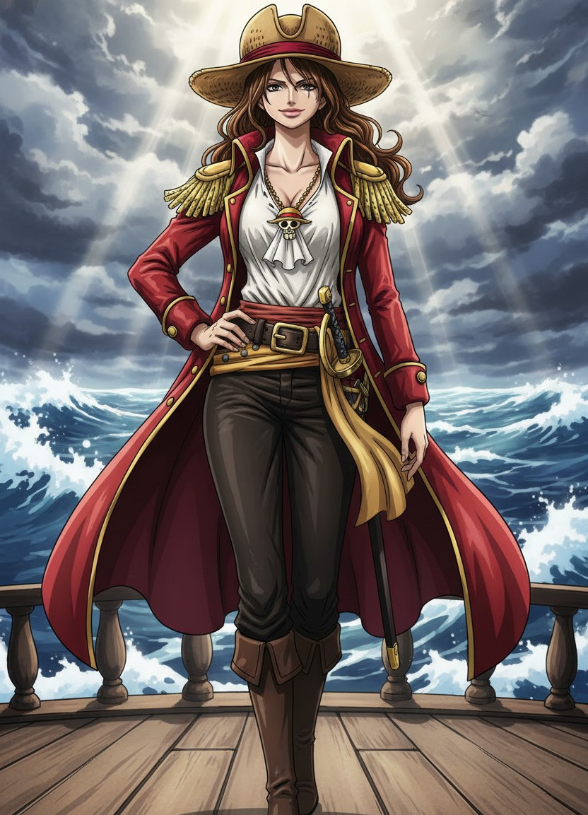 One Piece — Pirate Captain Portrait (Female)
