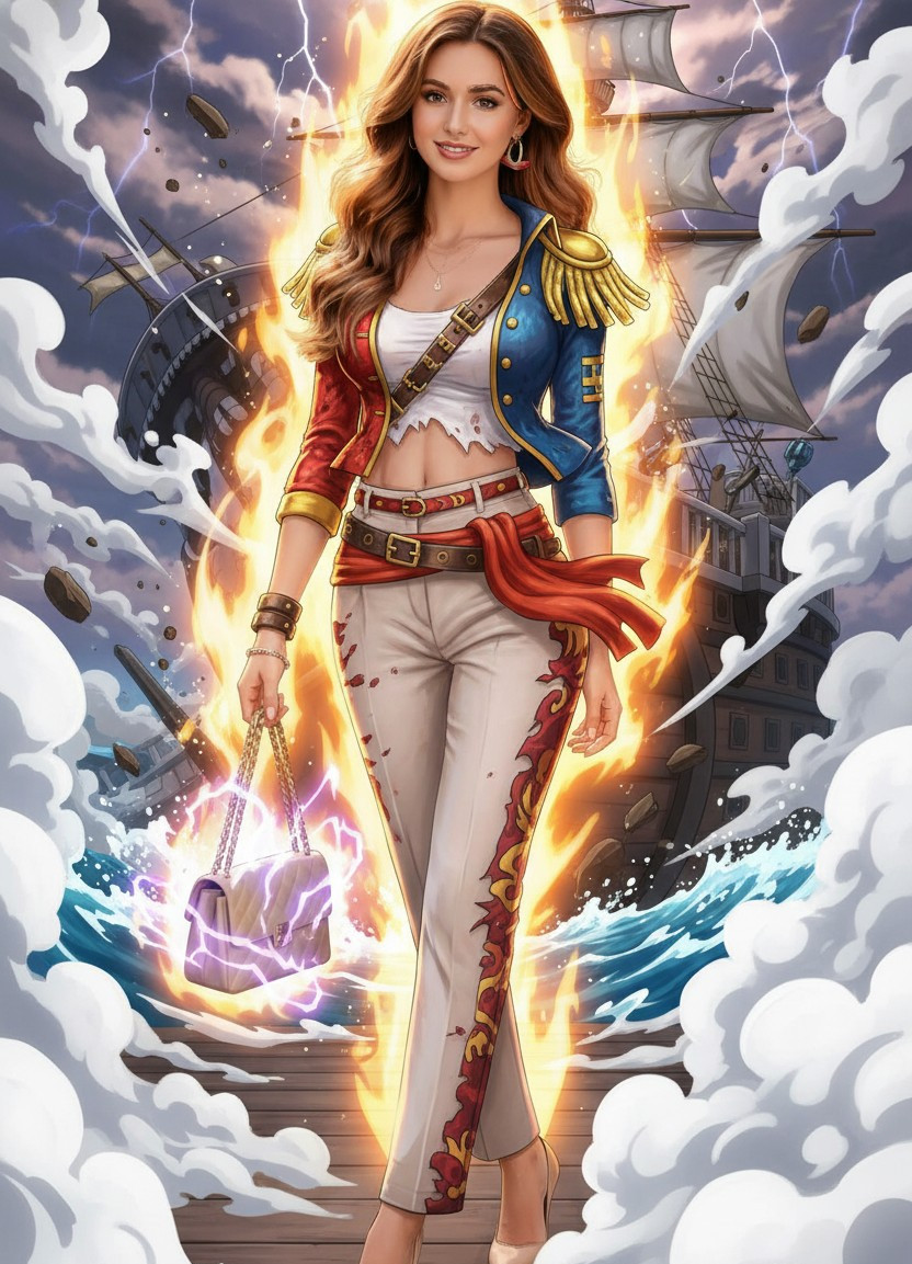 One Piece — Gear Power Transformation Portrait (Female)