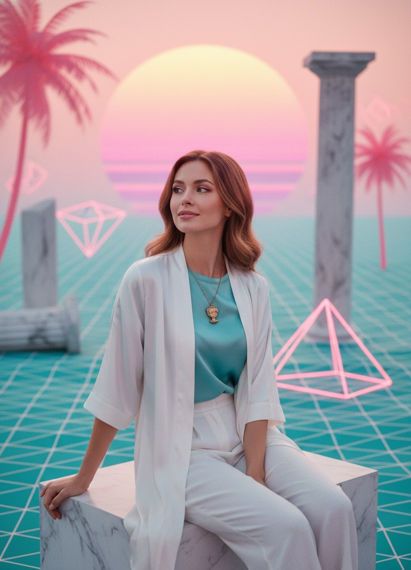 Pixel Legend (Meme-Core) — The Vaporwave Dream (Female)