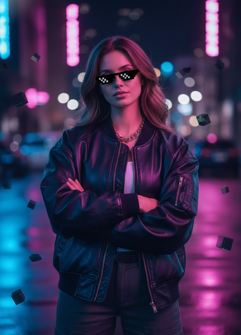 Pixel Legend (Meme-Core) — The Deal With It Legend (Female)