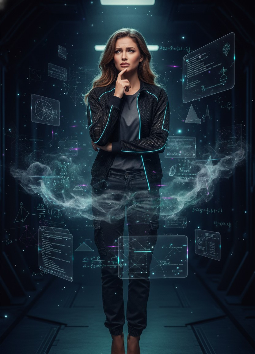 Pixel Legend (Meme-Core) — The Confused Cyber-Cortex (Female)