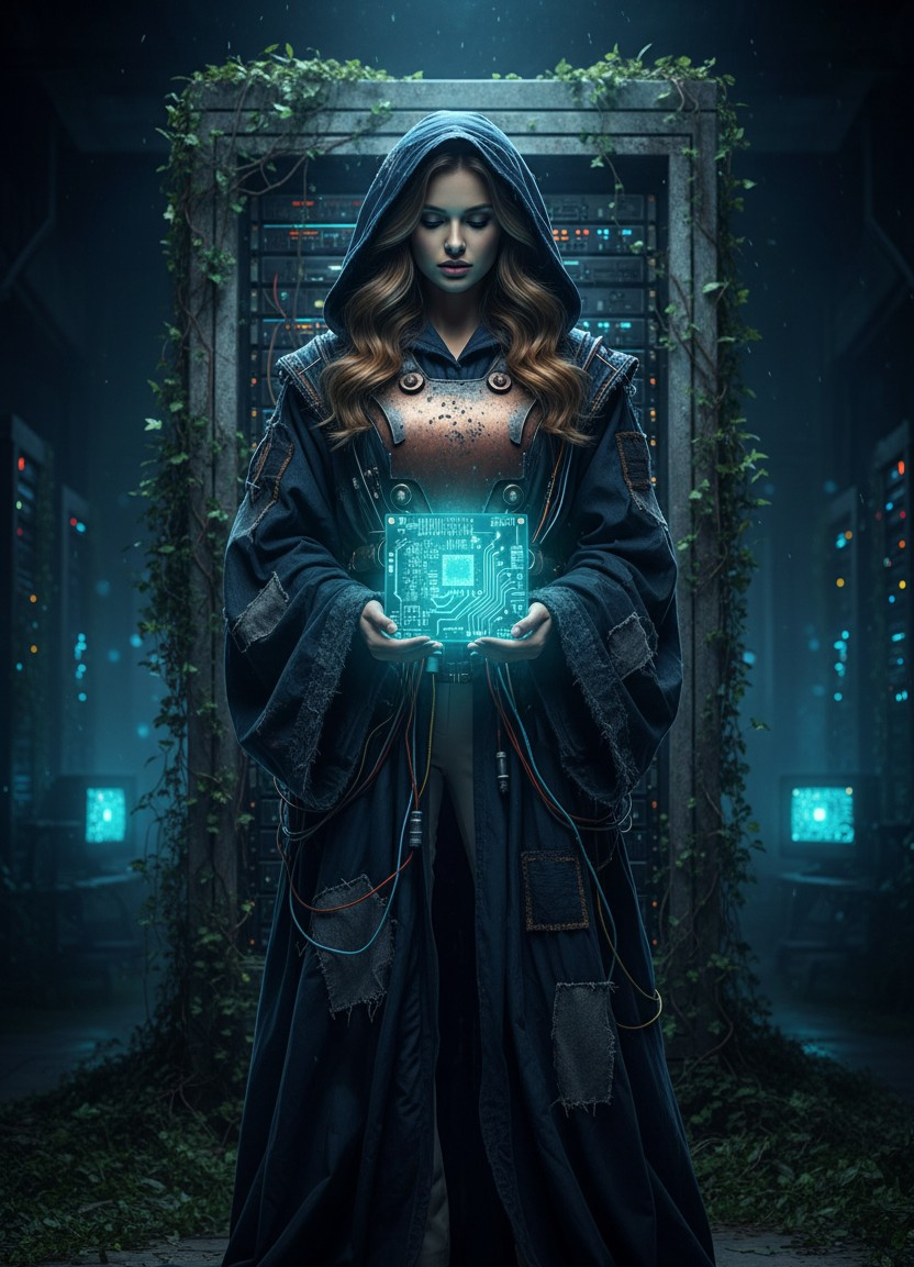 Wasteland Warlord — The Ancient Tech-Priest (Female)