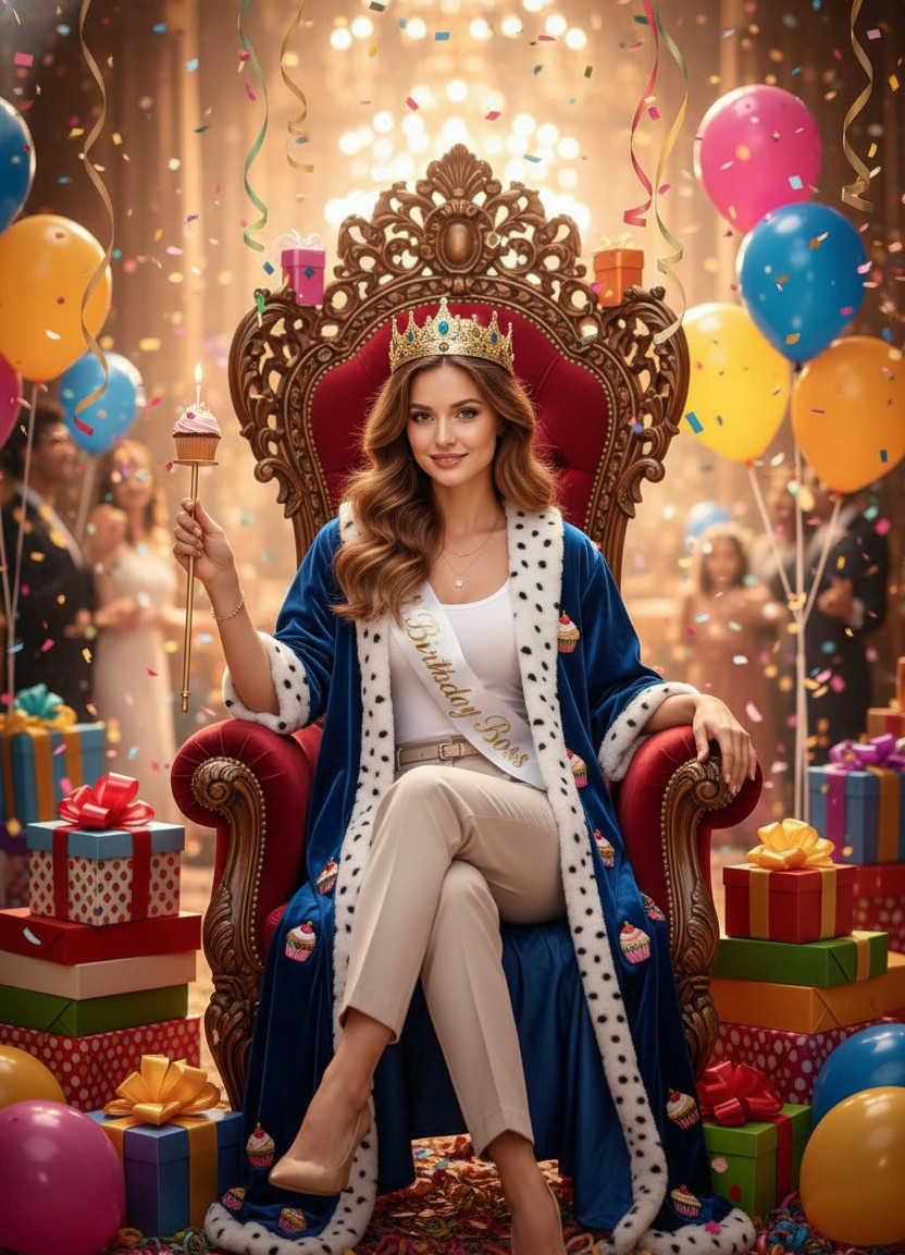 Funny Birthday Wish — Birthday King/Queen Throne (Female)