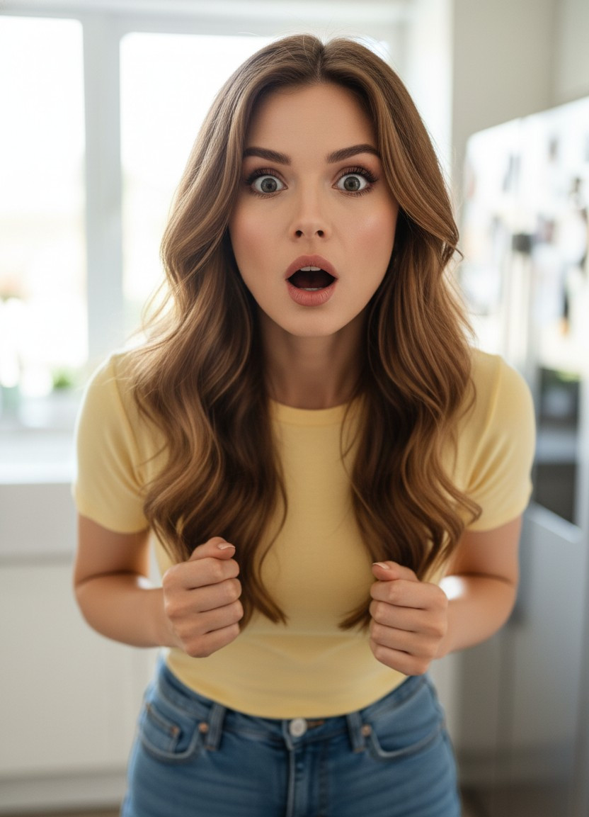 Meme Face Reality — Shocked Pikachu Energy (Female)